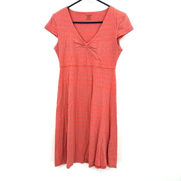 Toad & Co Size Small Dress‎ Pink Short Sleeve Swing Organic Cotton Summer Casual - Picture 1 of 5